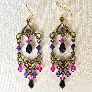 MYKA Chandelier Swarovski Earrings